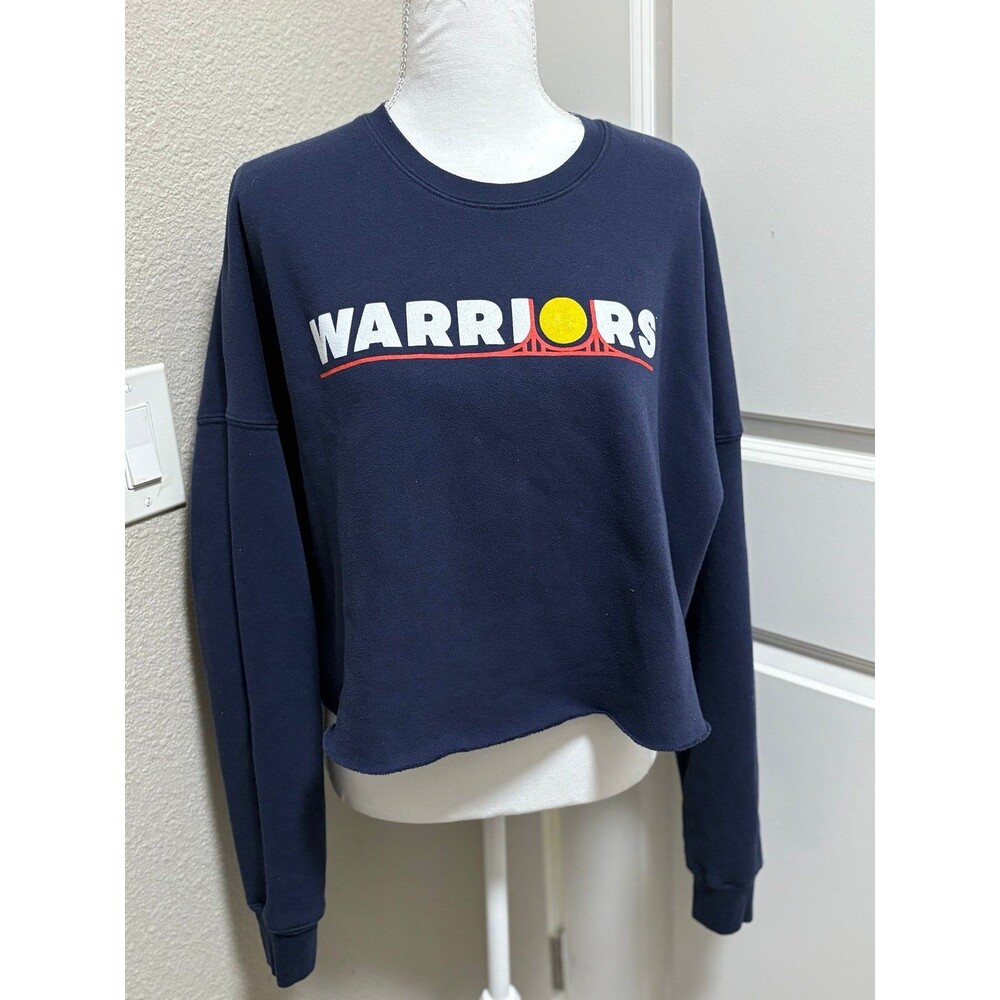 Women’s XL cropped Golden State Warriors sweatshirt EUC